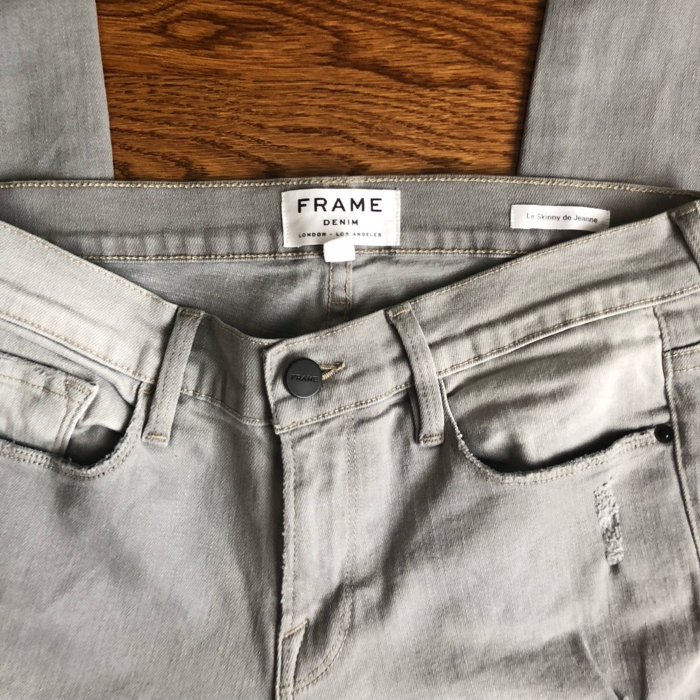 FRAME grey denim jeans - Picture 3 of 4
